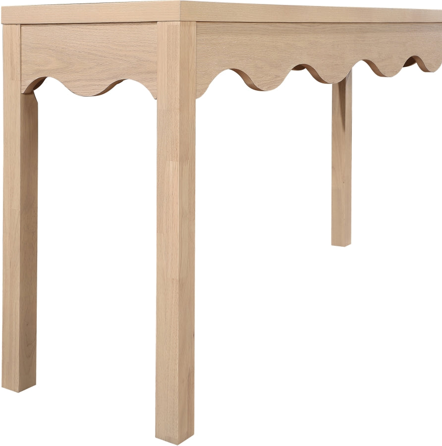 Fiora Console Table in Natural from Meridian - Luna Furniture