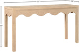 Fiora Console Table in Natural from Meridian - Luna Furniture