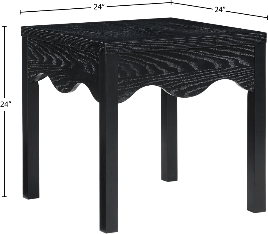 Fiora End Table in Black from Meridian - Luna Furniture