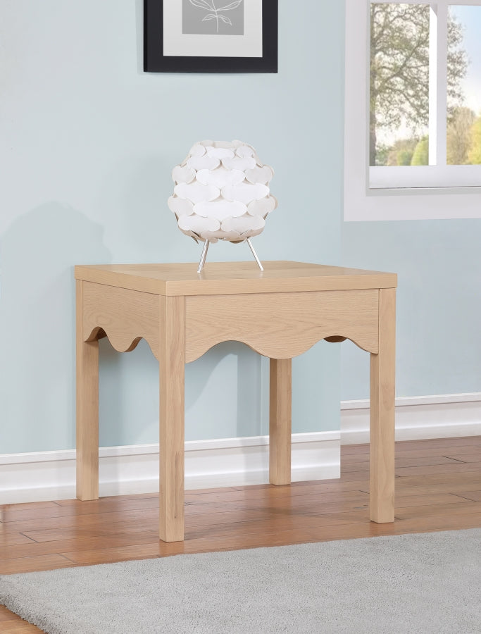 Fiora End Table in Natural from Meridian - Luna Furniture