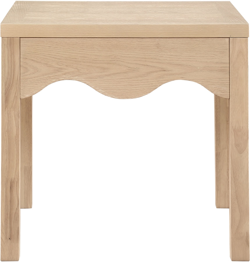 Fiora End Table in Natural from Meridian - Luna Furniture