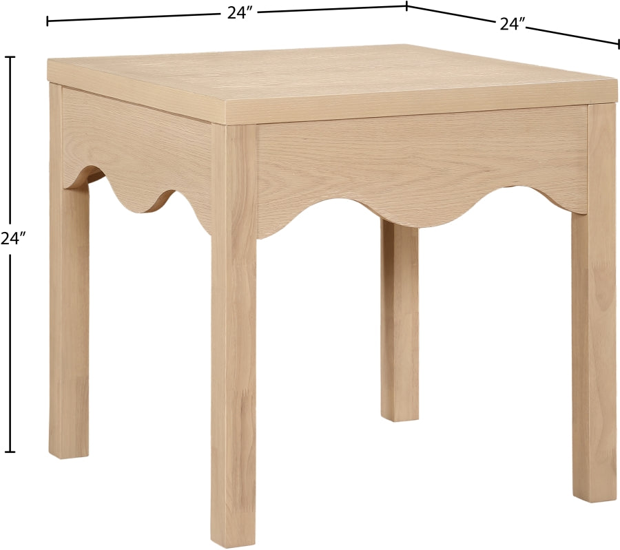 Fiora End Table in Natural from Meridian - Luna Furniture