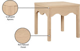 Fiora End Table in Natural from Meridian - Luna Furniture