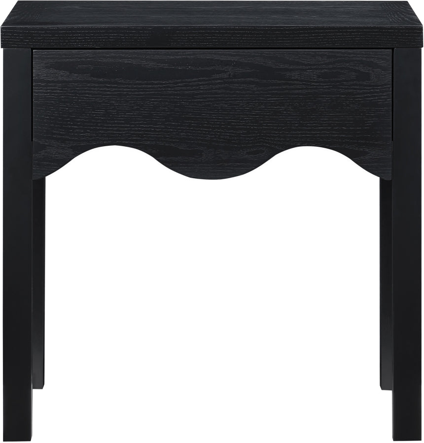 Fiora Night Stand in Black from Meridian - Luna Furniture