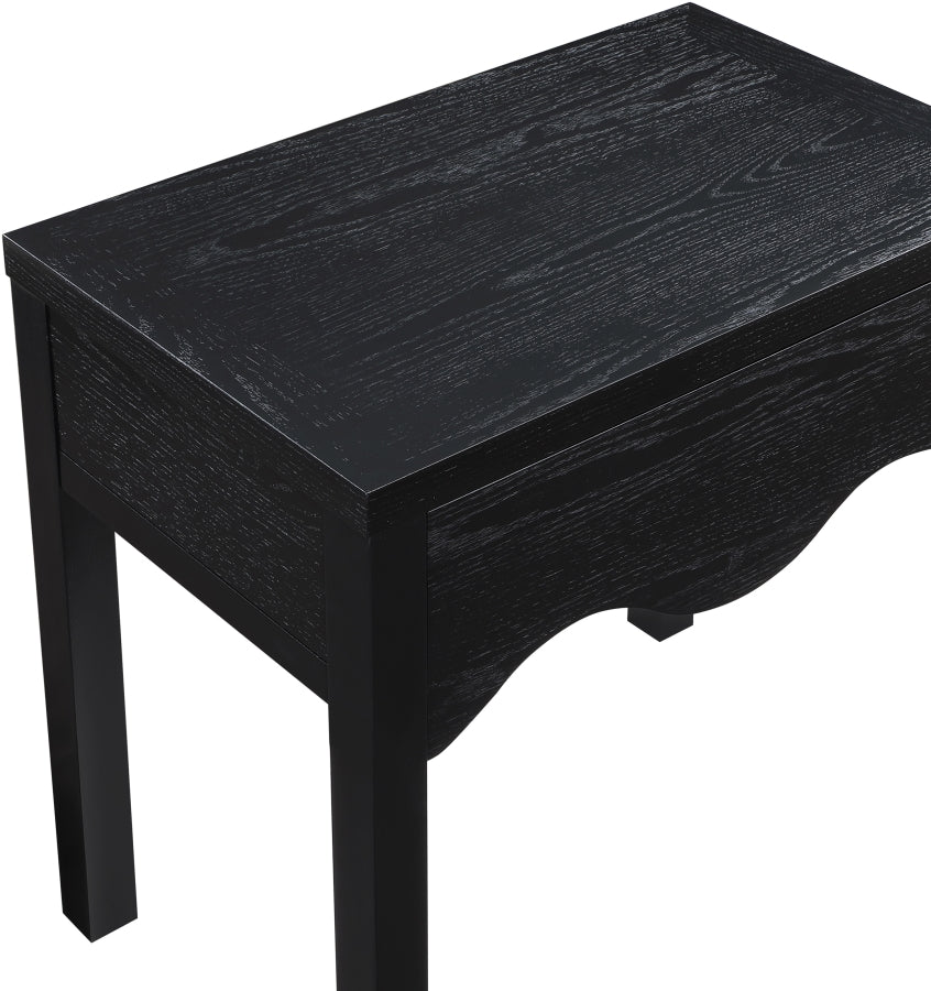 Fiora Night Stand in Black from Meridian - Luna Furniture