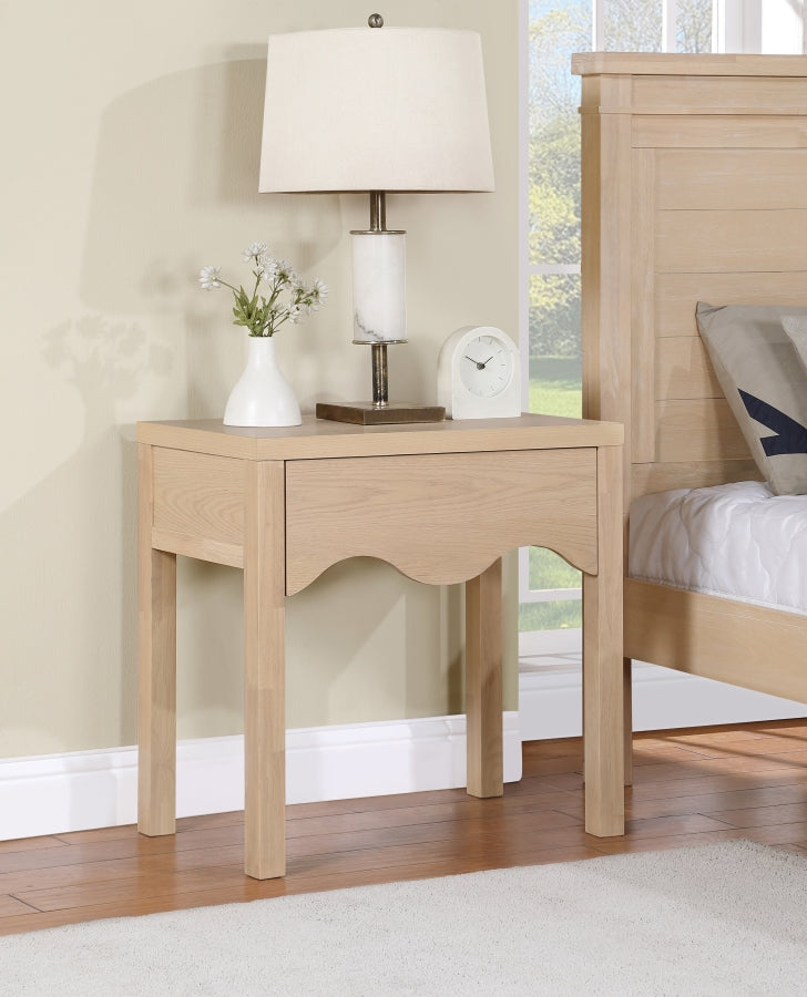 Fiora Night Stand in Natural from Meridian - Luna Furniture