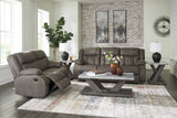 First Base Sofa and Loveseat in Gunmetal - PKG015501