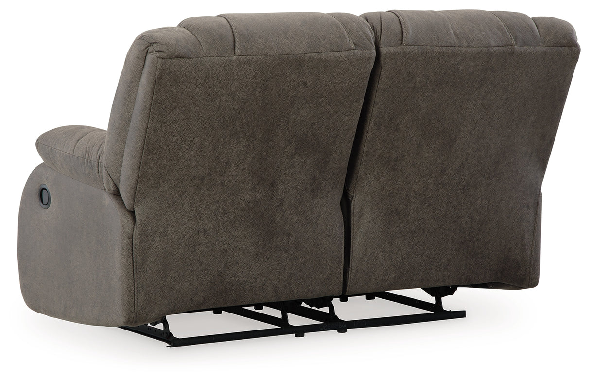 First Base Sofa, Loveseat and Recliner in Gunmetal - PKG015502