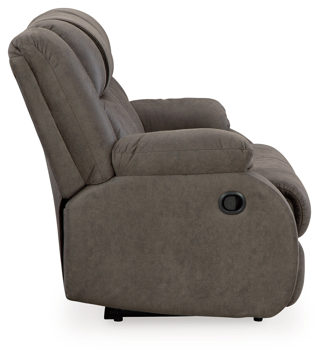 First Base Sofa, Loveseat and Recliner in Gunmetal - PKG015502