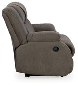 First Base Sofa, Loveseat and Recliner in Gunmetal - PKG015502