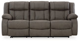 First Base Sofa, Loveseat and Recliner in Gunmetal - PKG015502