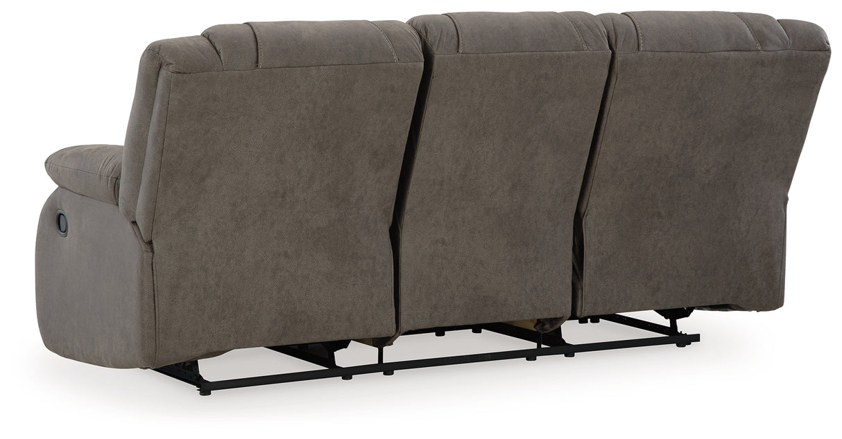 First Base Sofa, Loveseat and Recliner in Gunmetal - PKG015502