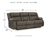 First Base Sofa, Loveseat and Recliner in Gunmetal - PKG015502