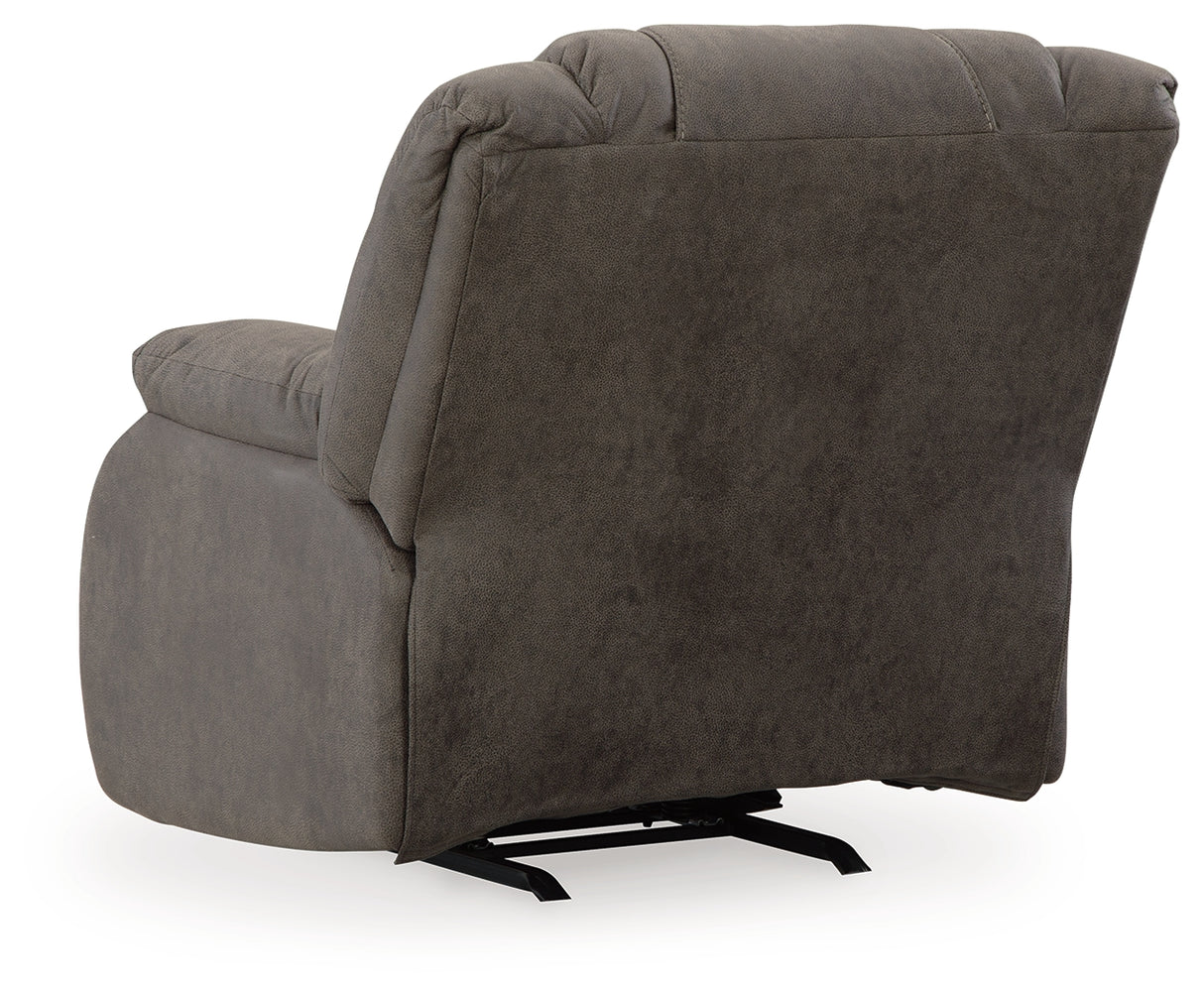 First Base Sofa, Loveseat and Recliner in Gunmetal - PKG015502