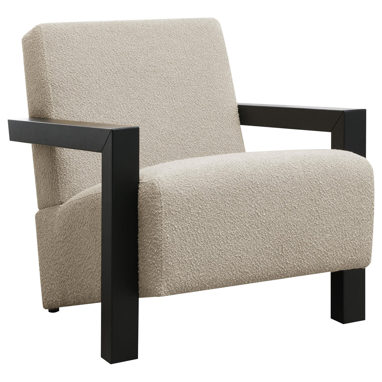 Fitzroy Boucle Upholstered Accent Arm Chair Latte - 903095