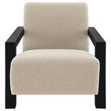 Fitzroy Boucle Upholstered Accent Arm Chair Latte - 903095