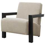 Fitzroy Boucle Upholstered Accent Arm Chair Latte - 903095