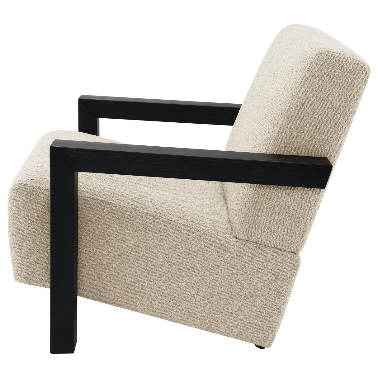 Fitzroy Boucle Upholstered Accent Arm Chair Latte - 903095