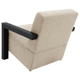 Fitzroy Boucle Upholstered Accent Arm Chair Latte - 903095