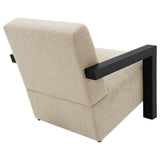 Fitzroy Boucle Upholstered Accent Arm Chair Latte - 903095