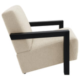 Fitzroy Boucle Upholstered Accent Arm Chair Latte - 903095