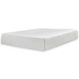 Flannia Full Platform Bed with Mattress in Gray - PKG018278