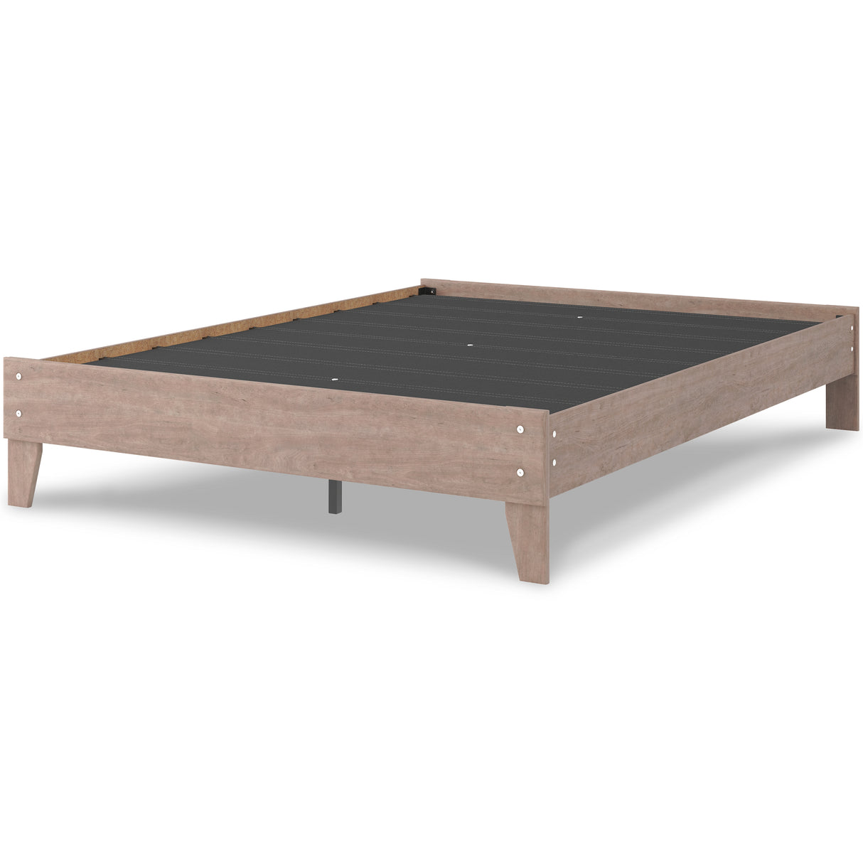 Flannia Queen Platform Bed with Mattress in Gray from Ashley - Luna Furniture