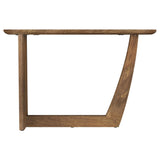 Fletcher Oval Solid Mango Wood Entryway Console Table Brown from Coaster - Luna Furniture