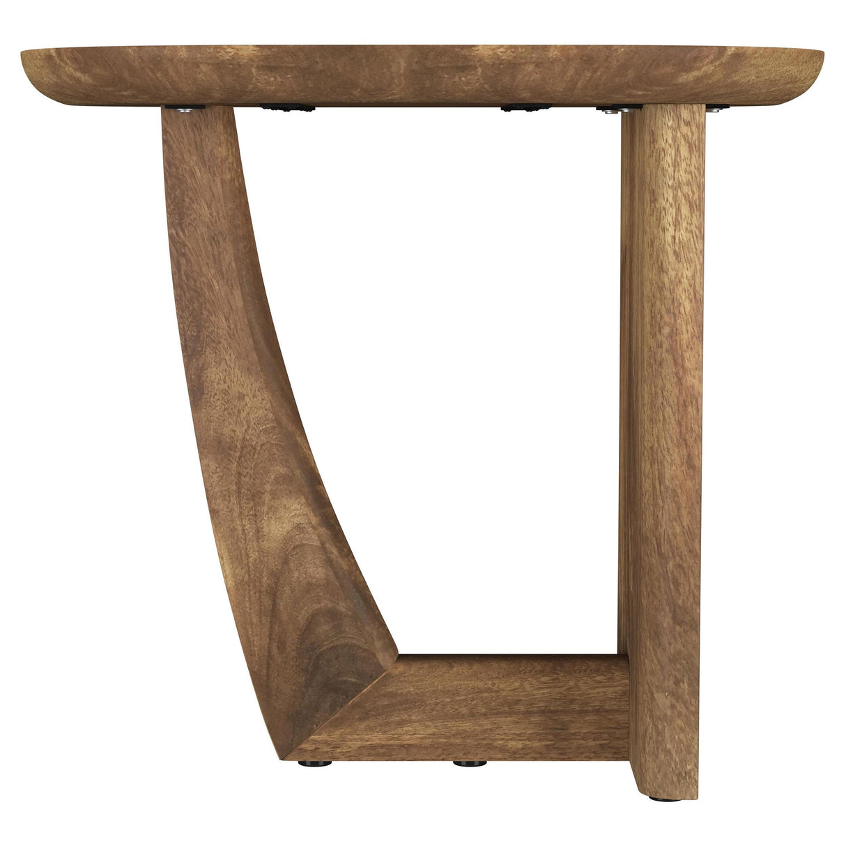 Fletcher Round Solid Mango Wood Accent Side Table Brown from Coaster - Luna Furniture