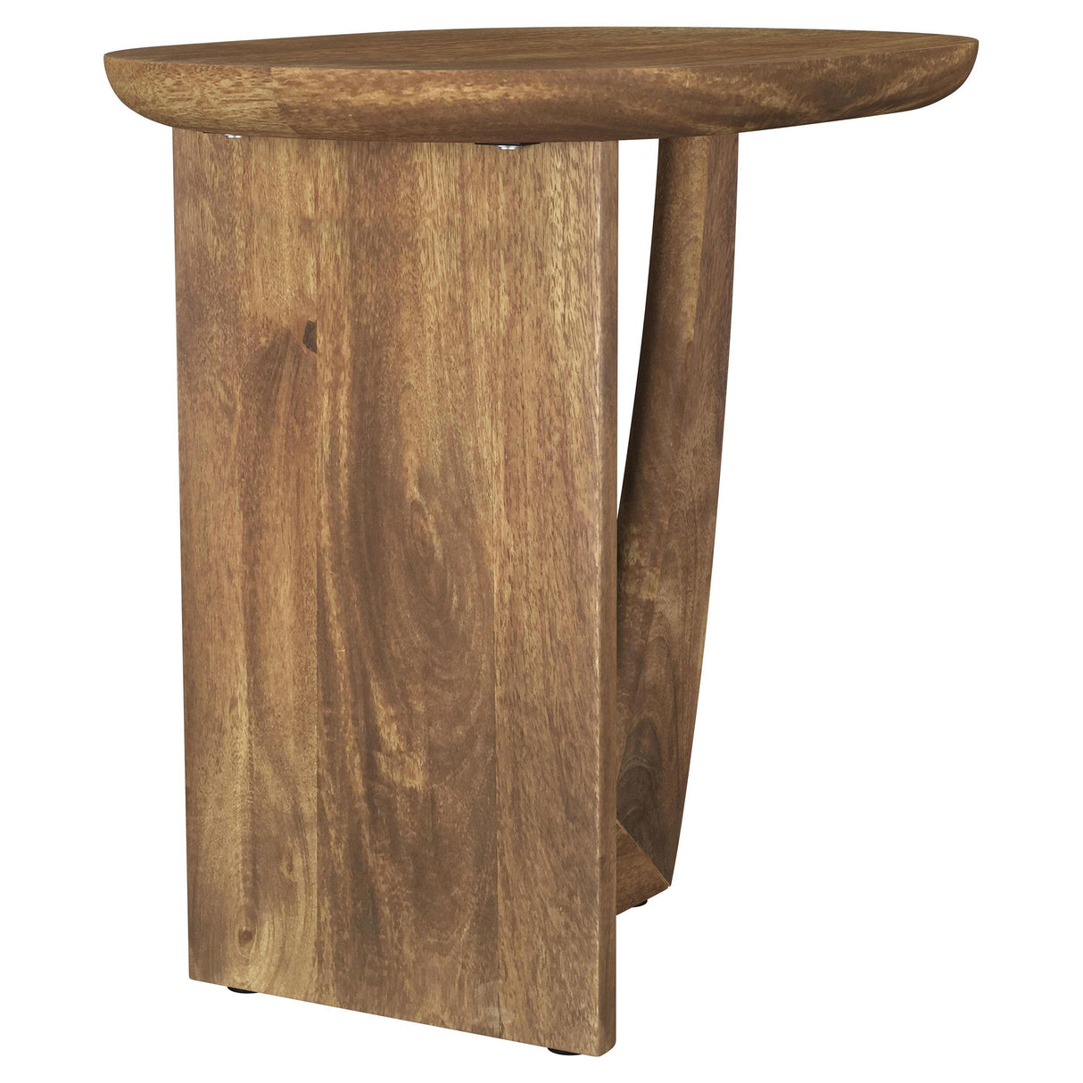 Fletcher Round Solid Mango Wood Accent Side Table Brown from Coaster - Luna Furniture