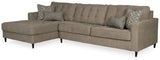 Flintshire 2-Piece Sectional with Ottoman in Auburn - PKG001029