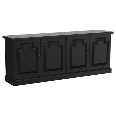 Florence 4-door Dining Sideboard Buffet Cabinet Antique Black - 115535