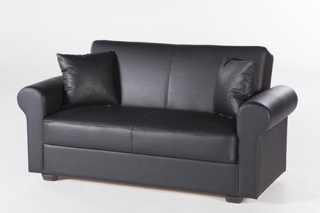 Floris Love Seat(Santa Glory Black)  2 Pieces - 10-FLO-P658D-02-0