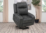 Foley Upholstered Power Lift Recliner Chair Grey from Coaster - Luna Furniture