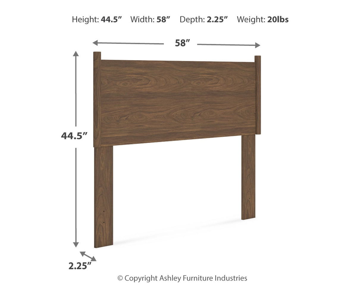 Fordmont Full Panel Headboard with 2 Nightstands in Auburn - PKG017235