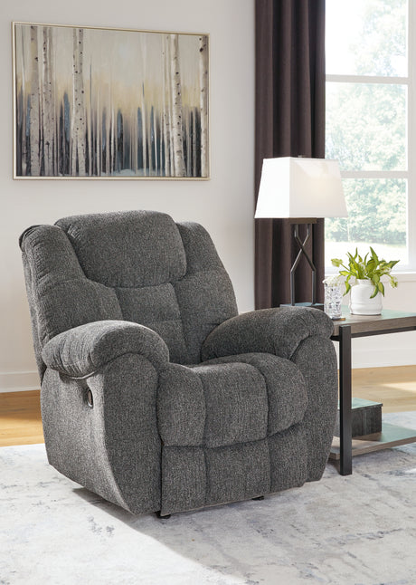 Foreside Charcoal Recliner - 3810425