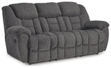 Foreside Charcoal Reclining Sofa - 3810488