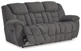 Foreside Charcoal Reclining Sofa - 3810488