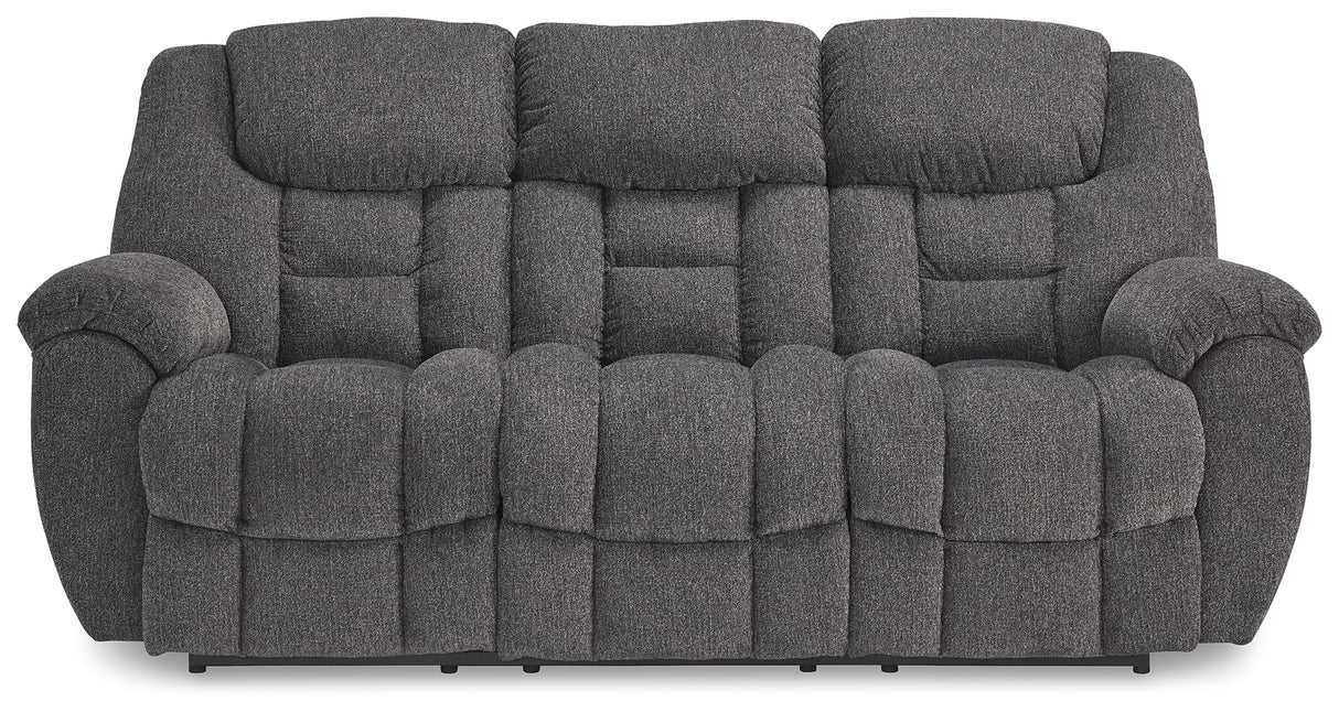 Foreside Charcoal Reclining Sofa - 3810488