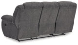 Foreside Charcoal Reclining Sofa - 3810488