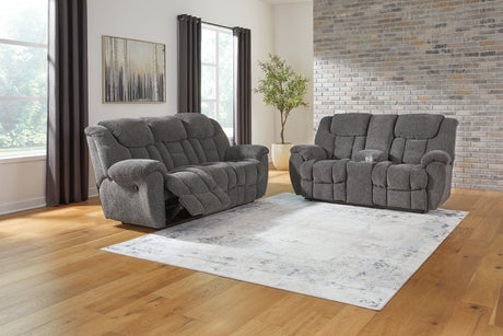 Foreside Sofa and Loveseat in Charcoal - PKG020910