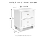 Fortman California King Panel Bed with Mirrored Dresser and Nightstand in White - PKG015160