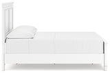 Fortman Full Panel Bed with Mirrored Dresser and Chest in White - PKG015173