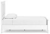 Fortman Twin Panel Bed with Mirrored Dresser and Chest in White - PKG015167