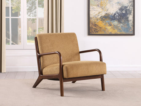 Foster Upholstered Wood Frame Accent Chair Honey - 902271