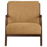 Foster Upholstered Wood Frame Accent Chair Honey - 902271