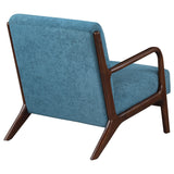 Foster Upholstered Wood Frame Accent Chair Peacock Blue - 902272