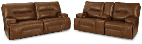 Francesca Sofa and Loveseat in Auburn - PKG014481