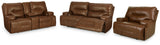 Francesca Sofa, Loveseat and Recliner in Auburn - PKG014482