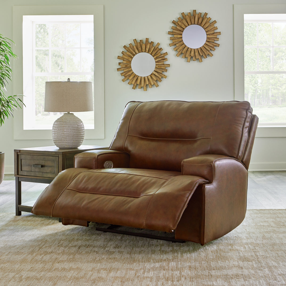 Francesca Sofa, Loveseat and Recliner in Auburn - PKG014482